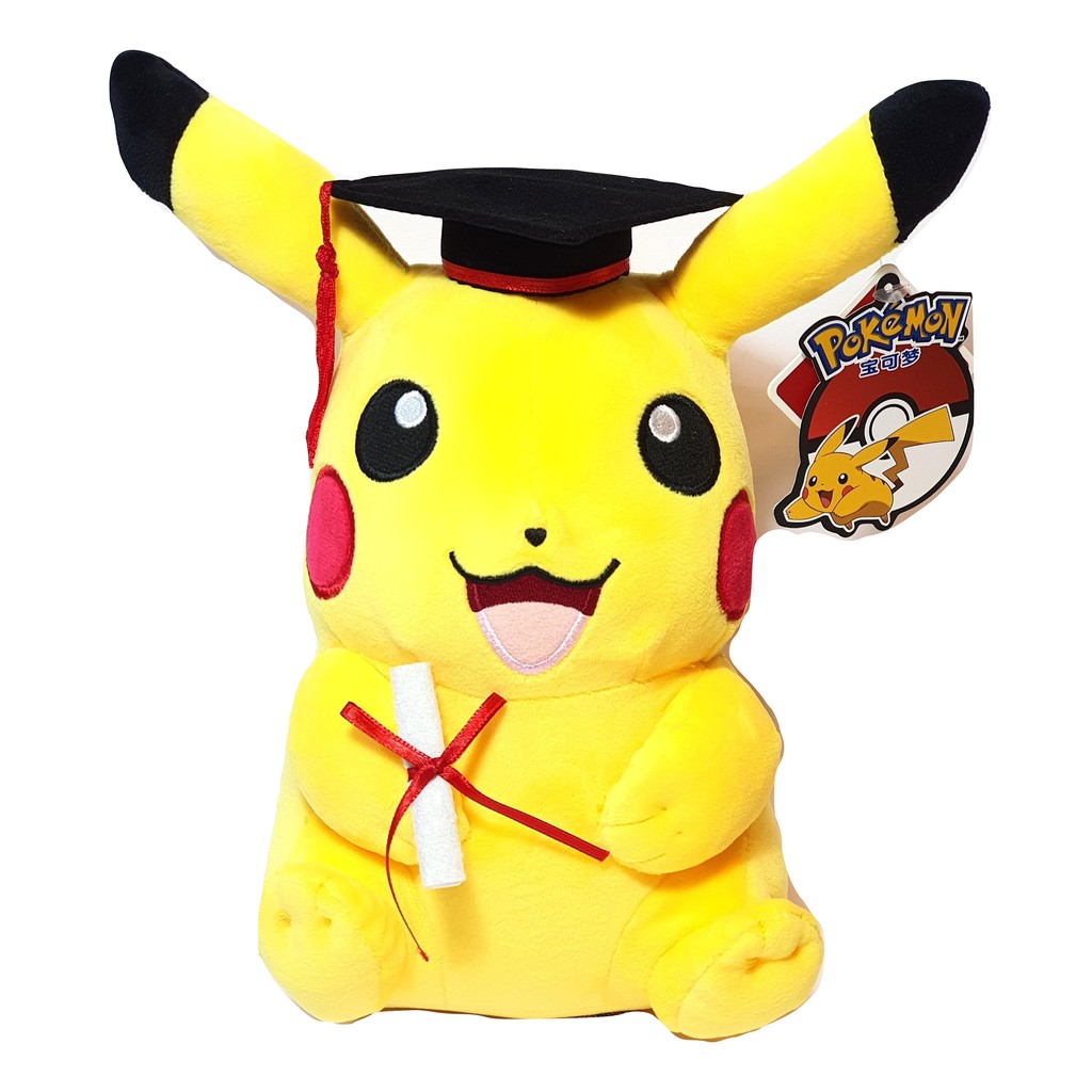 Pokemon Pikachu Graduation Convocation Gift Plush Toy | Shopee Singapore