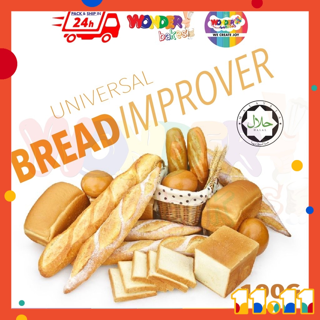 Shop Malaysia Ship In 24 Business Hrs Universal Bread Improver Pelembut Roti 100g Enhancer For Yeast Risen Dough Shopee Singapore