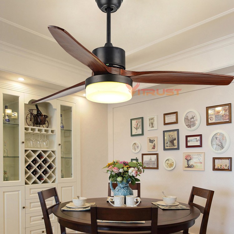 Modern Village Ceiling Fan With Led Light 52 Inch Minimalist Dining Room Ee Singapore - Is It Ok To Put A Ceiling Fan In The Dining Room