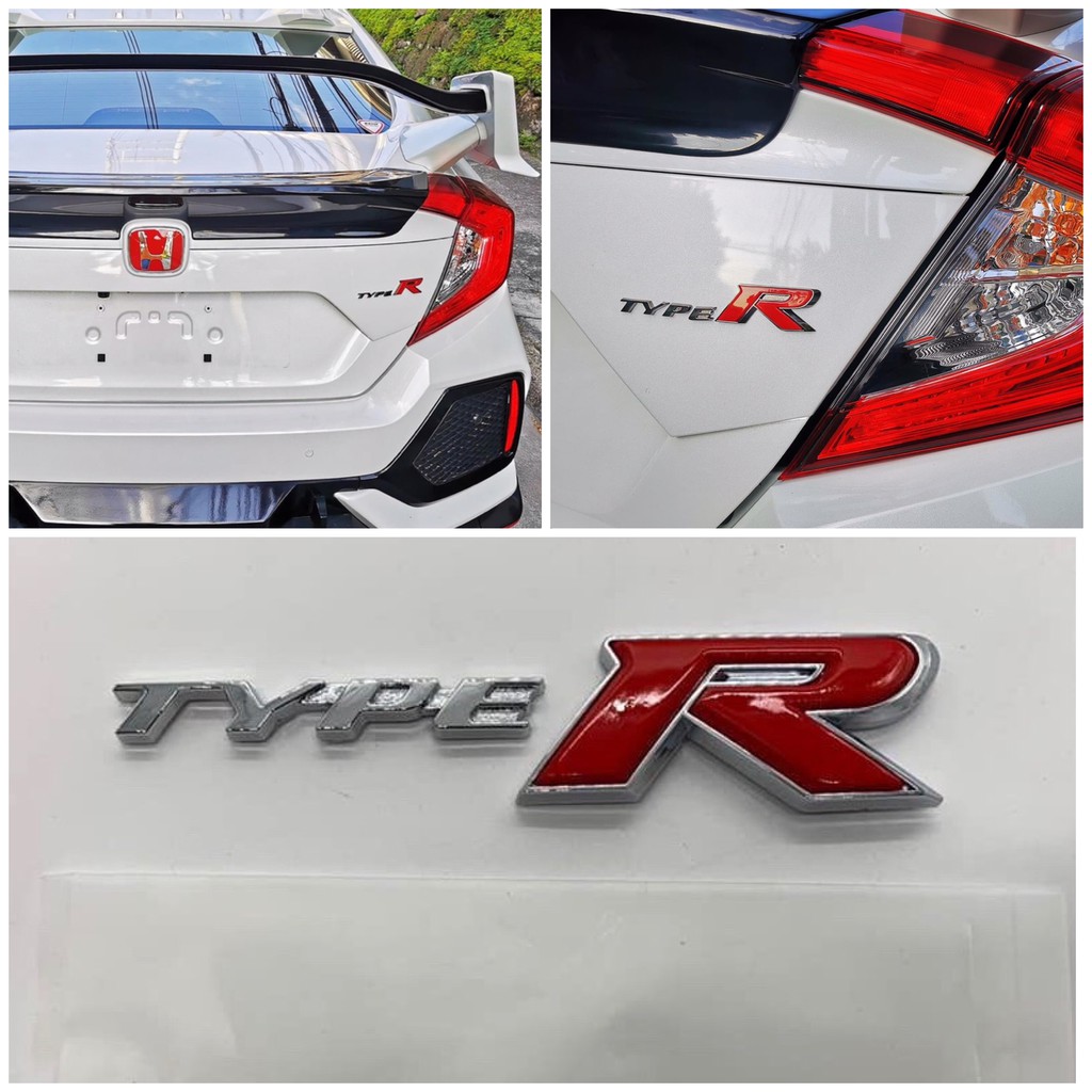 Logo Honda Civic FC Type R Emblem TypeR Honda Civic Baru ...