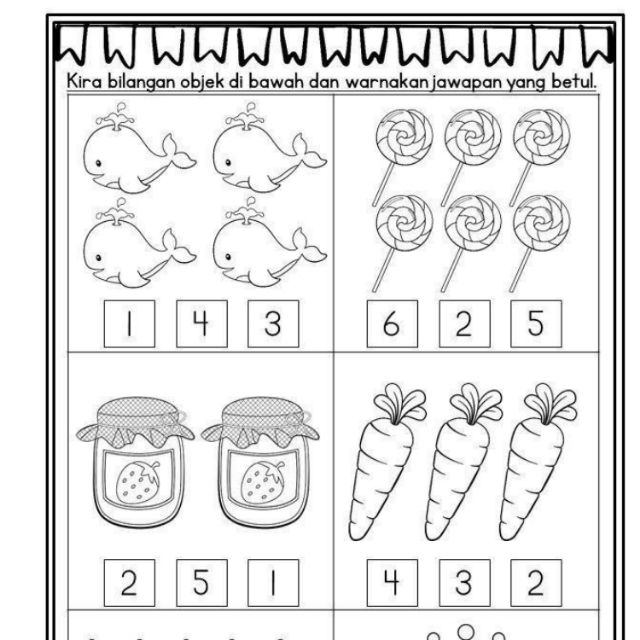 Buku Latihan Matematik Prasekolah  malaykuri