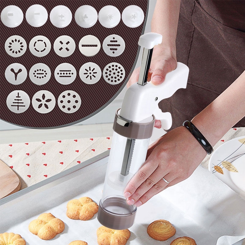 Diy Manual Cookie Press Maker Machine Gun,stainless Steel Piping