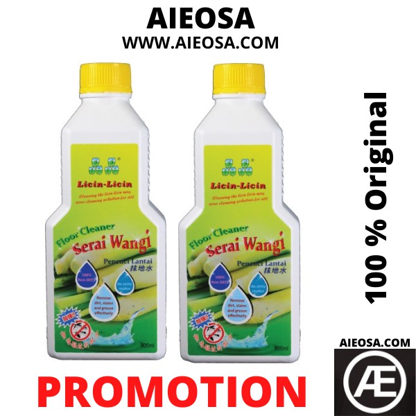 Licin Licin Floor Cleaner Serai Wangi 2 Bottles Shopee Singapore
