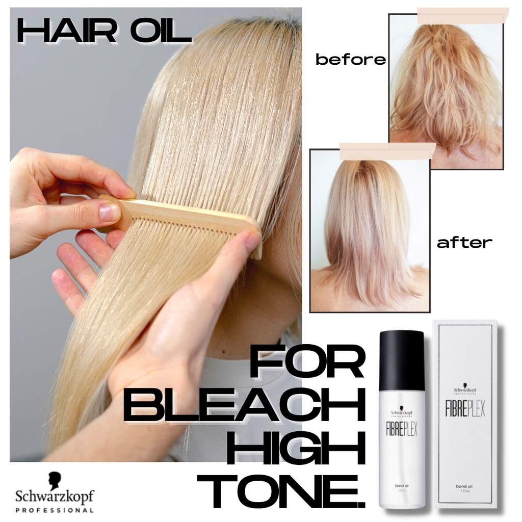 Schwarzkopf Professional FIBREPLEX hair oil 150ml For bleached and high  tone hair 100%Authentic Direct from Japan | Shopee Singapore