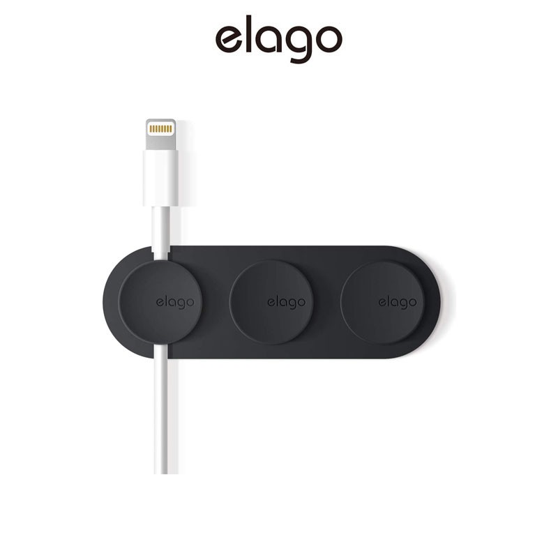 elago Magnetic Cable Management Buttons, Organize 3 Cables, Reusable Sticker
