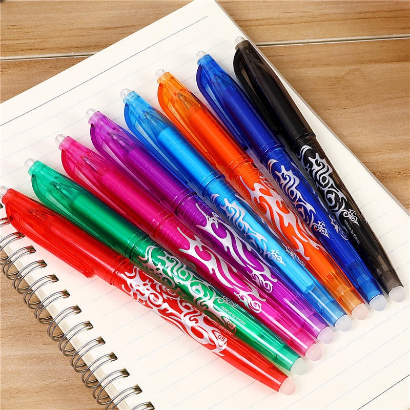 3pcs color erasable gel pen 8 colors 0.5mm multicolor ballpoint pen ...