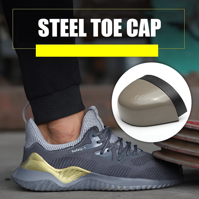 breathable work shoes steel toe