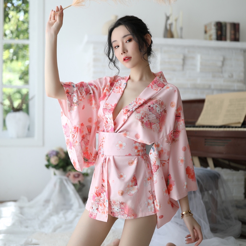 Sleepwear & Robes Korean Japanese Style Kimono Pajamas Cute Sakura