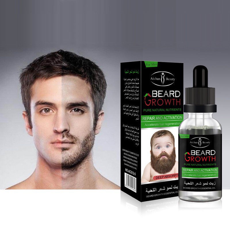 Hot Beard Oil For Men Grooms Beard Mustache Boosts Hair Growth