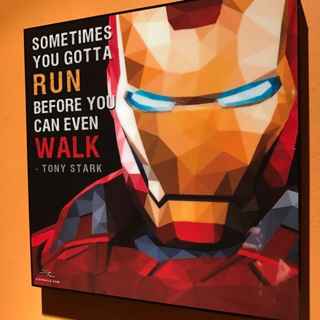 Iron-Man : Motivational Pop Art Poster Frame | Shopee Singapore