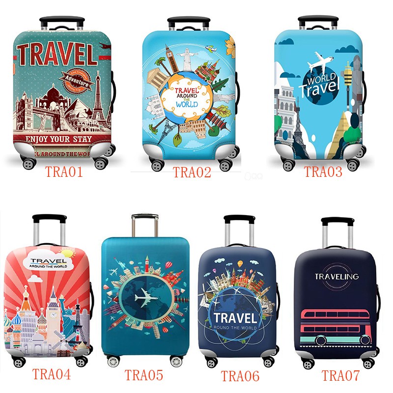 Travel Design Dust-Proof Elastic Travel Luggage Cover Suitcase ...