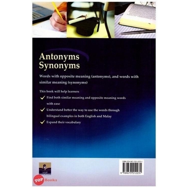 Topbooks Sap Antonyms Synonyms English Malay Shopee Singapore