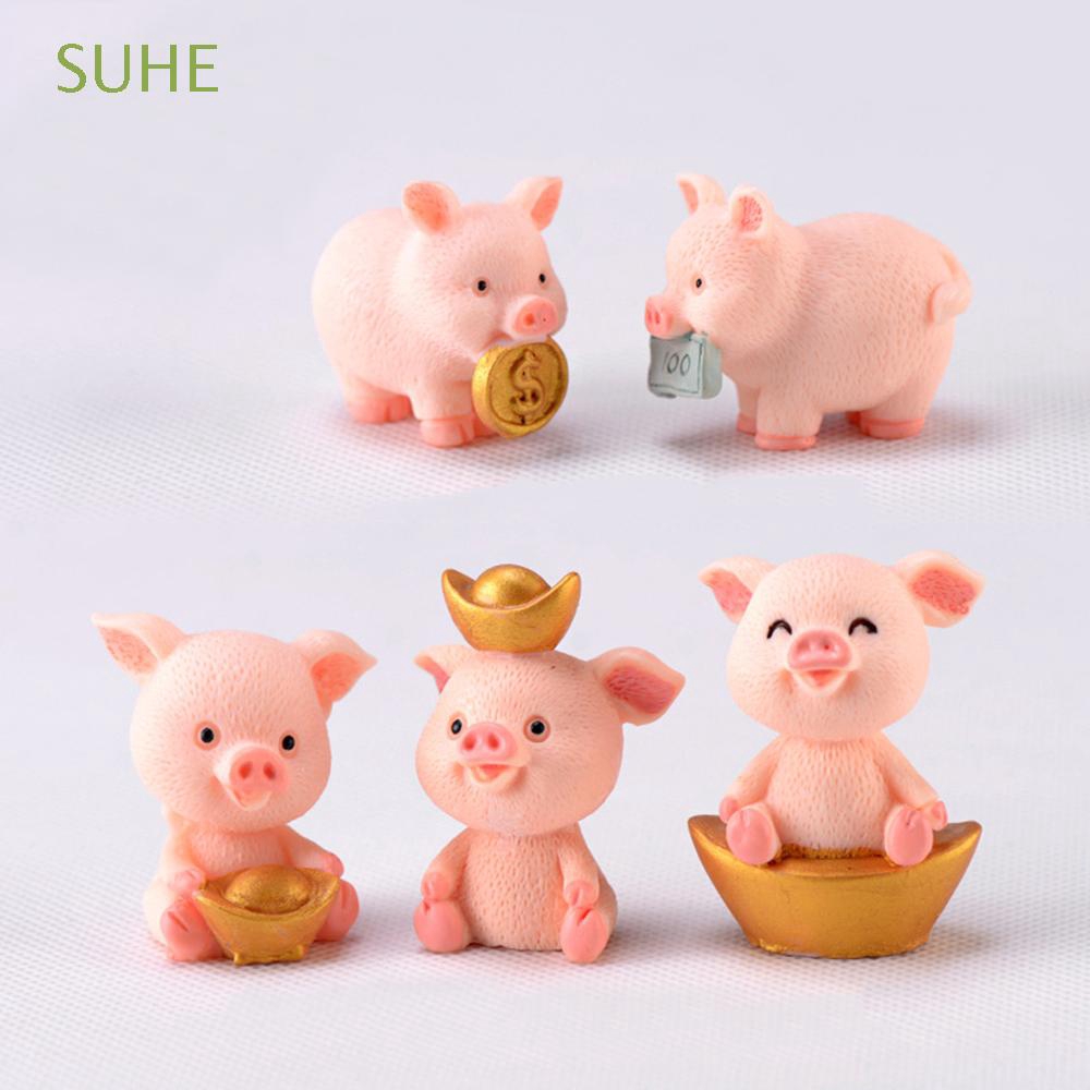 Suhe Cute Pig Decoration Micro Landscape Home Decor Shopee Singapore