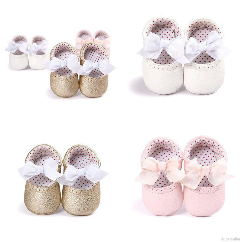 Newborn Baby Moccasin Soft Bottom PU Leather Shoes