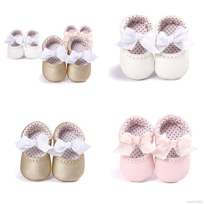Newborn Baby Moccasin Soft Bottom PU Leather Shoes #1