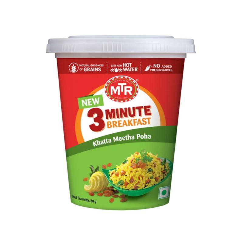 Mtr Khatta Meetha Poha Cuppa 80g Sonnamera Expiry 1 10 2021 Shopee Singapore