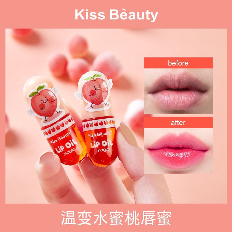 Stock Fairy Sister Kiss Beauty Temperature Change Repair Lip Oil Moisturizing Exfoliating Anti Drying Lip Cream Student Lipstick Primer Shopee Singapore