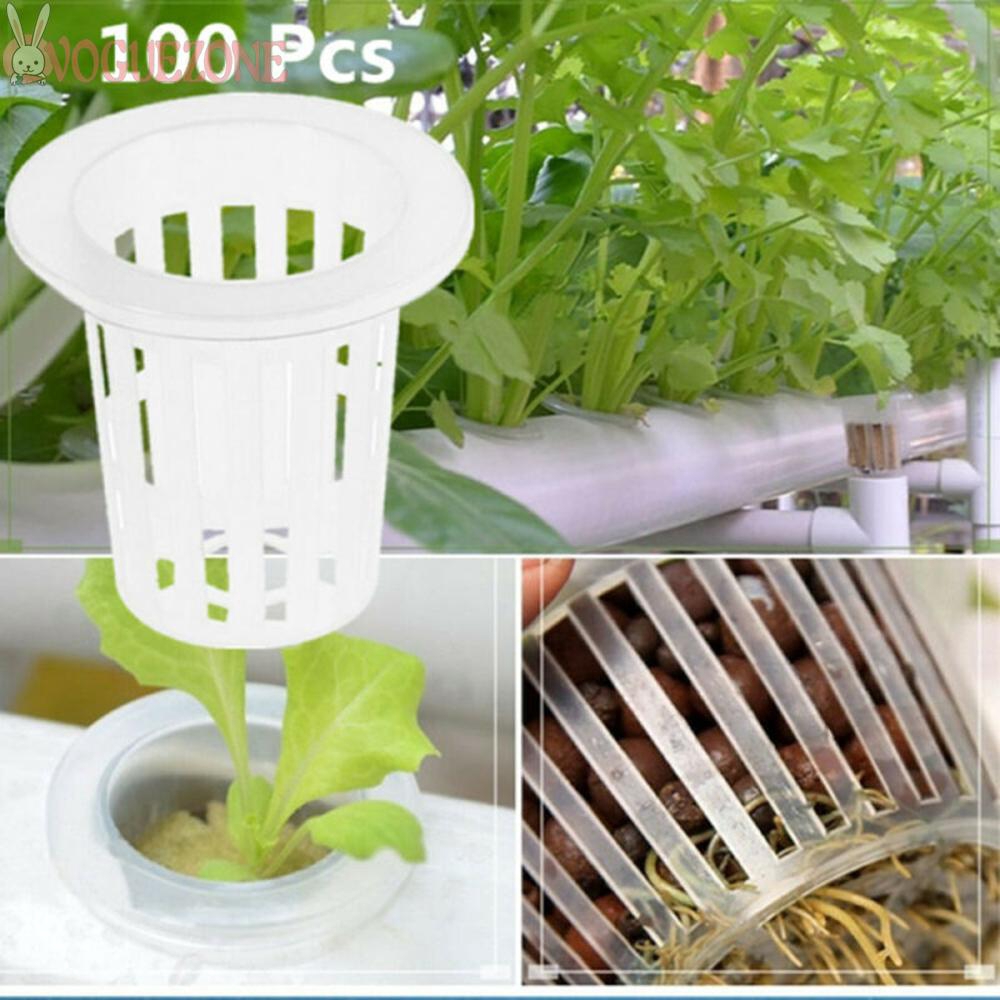 Details about   100x Plastic Planting Flower Pot Nursery Planter Home Garden Tool Black 