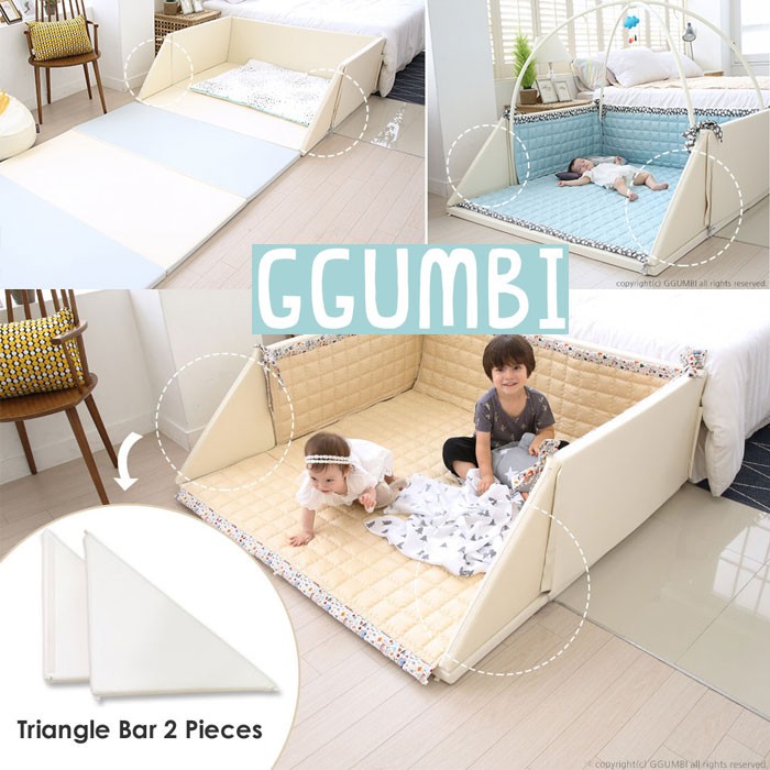 Ggumbi Baby Bumper Bed Triangle Shape Extension For Lucky Star 2
