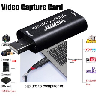 [SG Seller] 4K 1080P HD Video Capture Card USB 2.0 HDMI Video Record Dongle