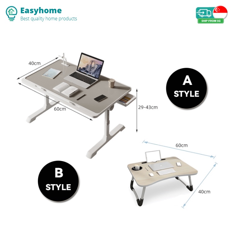 Foldable table bed table laptop table studay stable Multipurpose