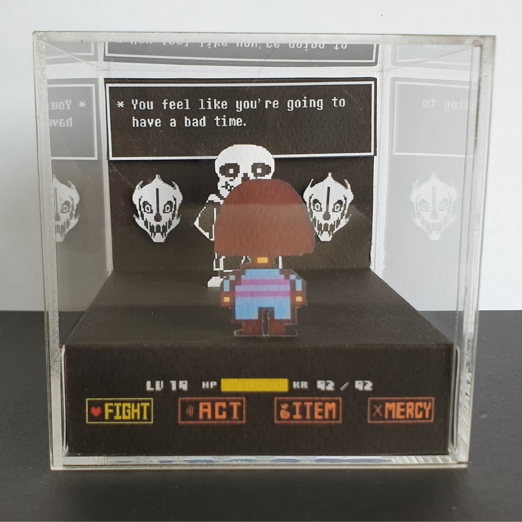 Undertale Acrylic Box Diorama Sans Shopee Singapore