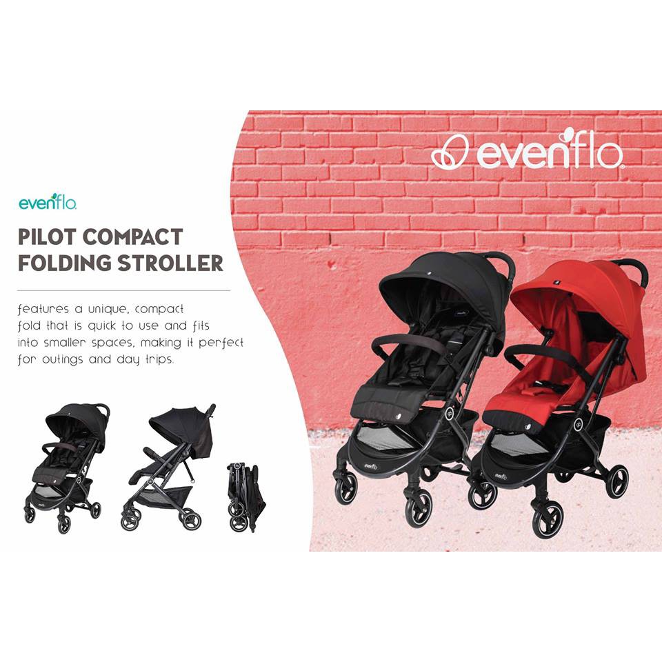 Evenflo Gb Pilot Ultra Light Compact Cabin Baby Travel Stroller