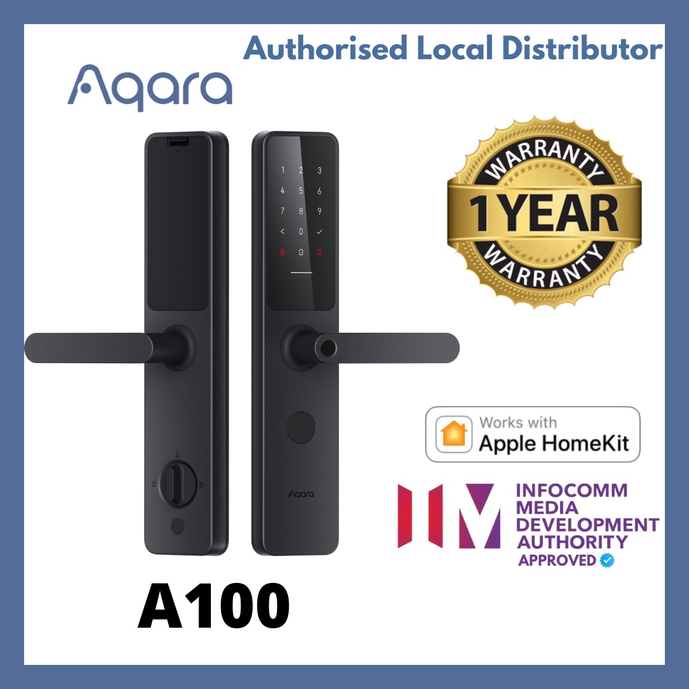 Aqara A100 Smart Door Lock, Compatible with Google Home & HomeKit, Home