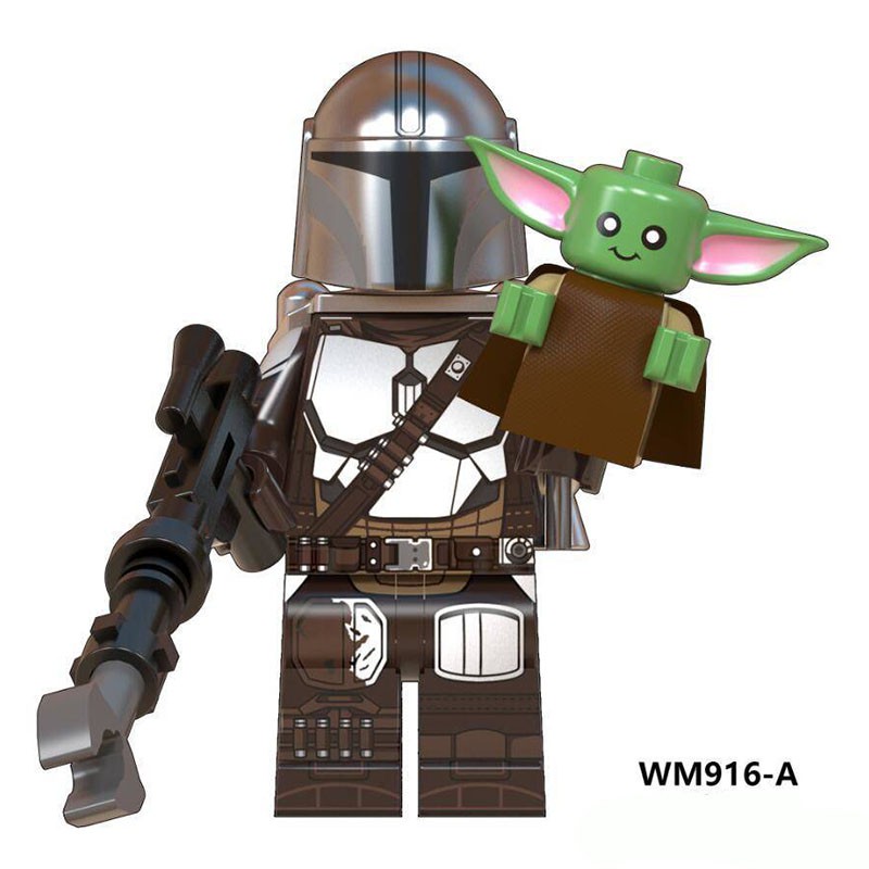 Baby Yoda Star Wars Set 3pcs Jedi Master Mini Action Figure Mandalorian Series