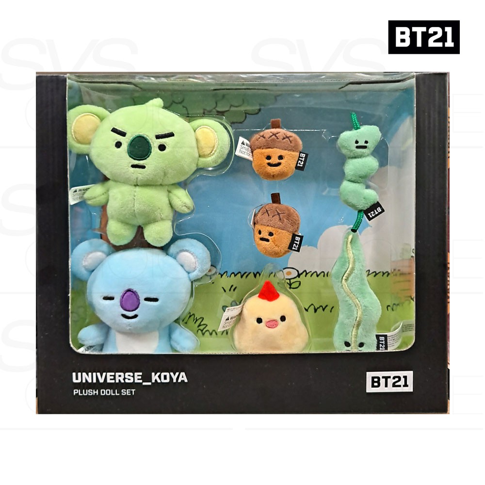 Bts Bt21 Official Authentic Goods Koya Doll Set Universe Ver Shopee Singapore