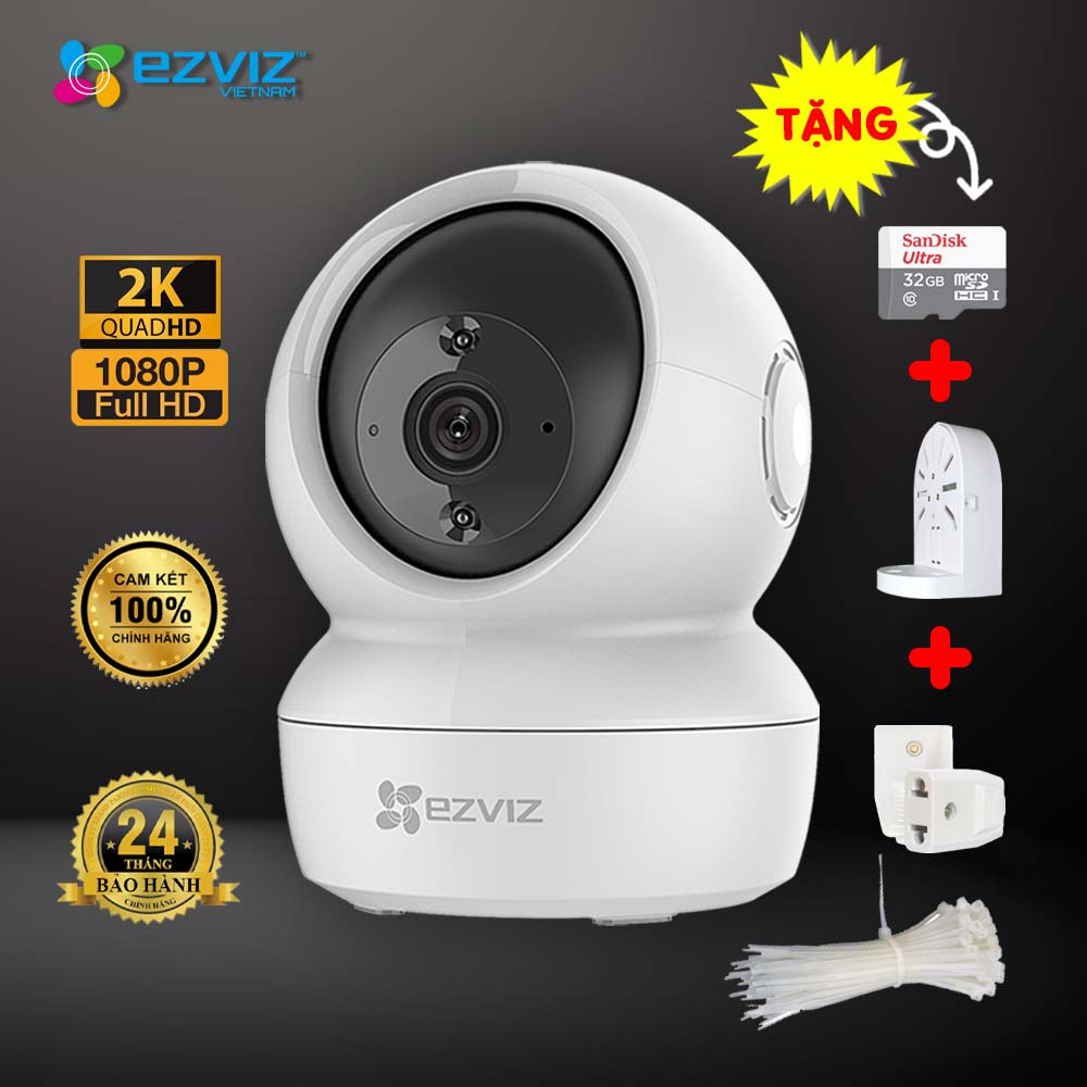 Camera ip wifi ezviz C6N 4M ( 2K ) 1080P 2M - xoay 360 độ Hàng chính hãng bảo hành 2 năm