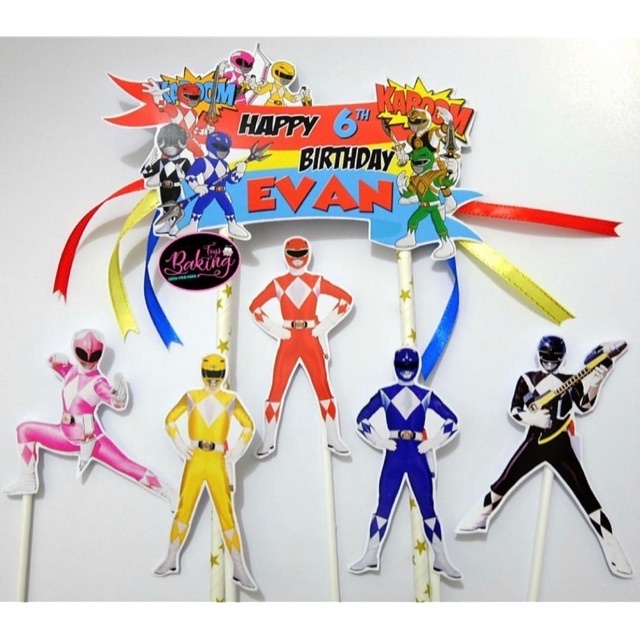 Power Ranger Edible Cake Topper Round Images Cake Dec vrogue.co