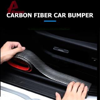 Wodღ 3/5/7/10cm 2.5m Universal Carbon Fiber Look Soft Rubber Bumper Strip DIY Door Sill Protector Edge Guard Car Styling
