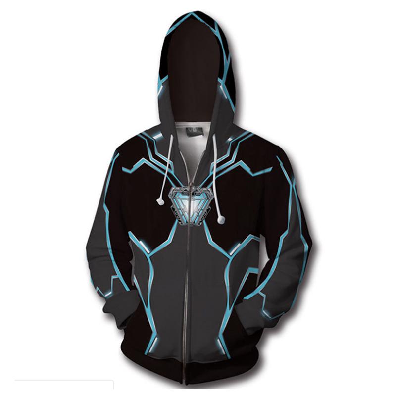 iron man arc reactor hoodie