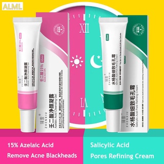 15% Azelaic Acid Acne Cream Remove Blackhead Salicylic Acid Pores Refining Cream Shrink Pore Improve Oily Skin Care Moisturizing