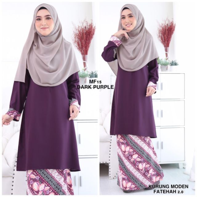 Baju Kurung Moden S 5xl Kurung Fatehah 2 0 Ready Stock Shopee Singapore