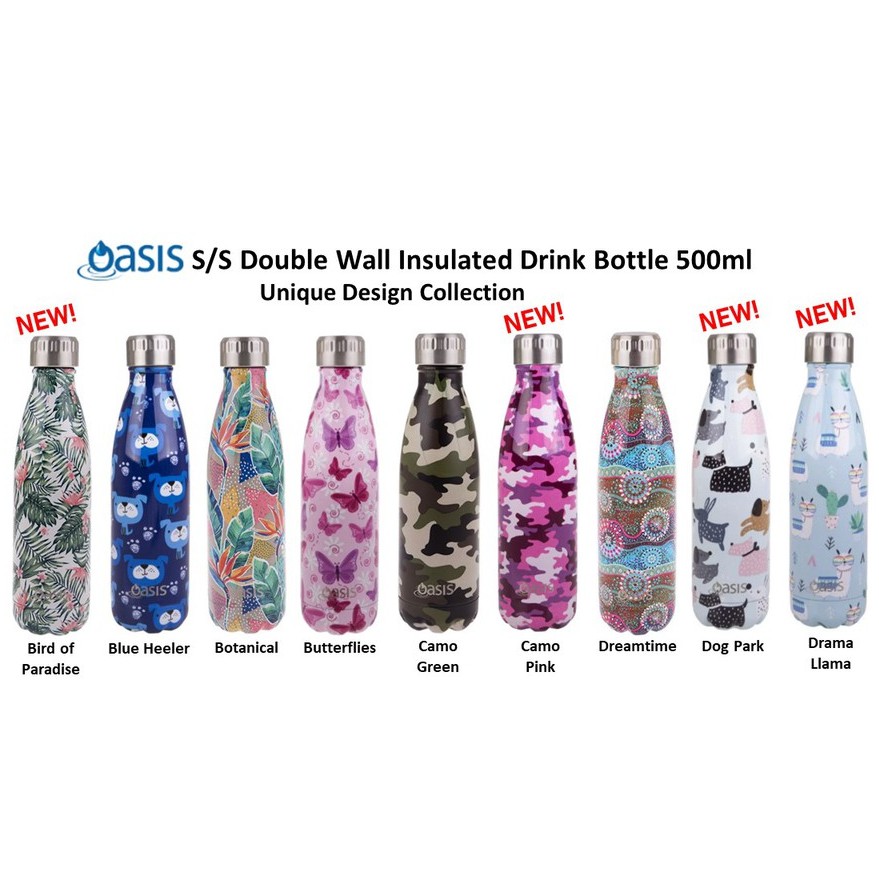 Oasis® 500mL Stainless Steel Insulated Drink Bottles Shopee Singapore