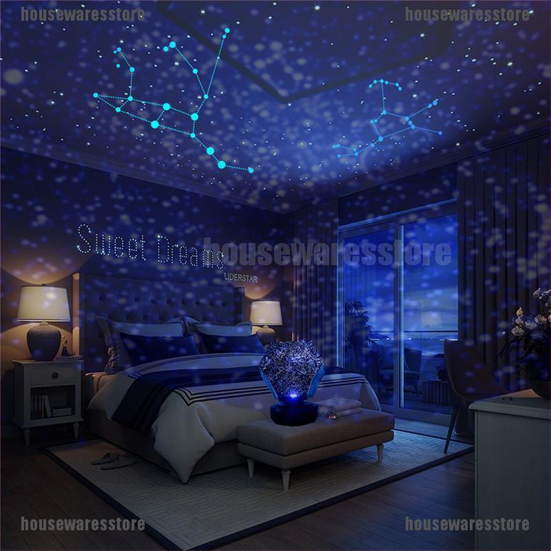 Star Projector Galaxy Lamp Starry Sky, Bedroom Ceiling Stars Projector