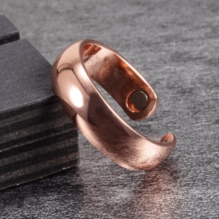 Copper Magnetic Adjustable Ring with DESIGN  solid copper 113