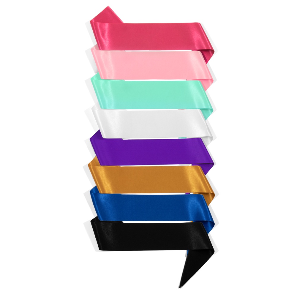 Blank Satin Sash Plain Sash for Kids Make Your Own DIY Sash 8cm*120cm