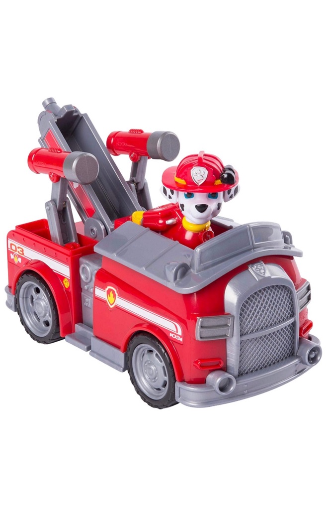 paw patrol fire truck water cannon