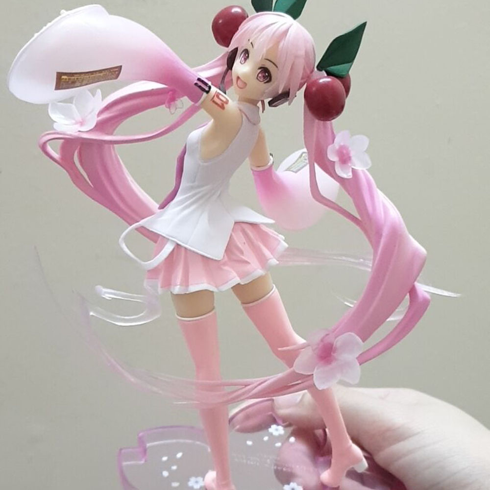 Hatsune Miku 2019 Sakura PVC Action Figure Toy Doll 18cm Gift loose 