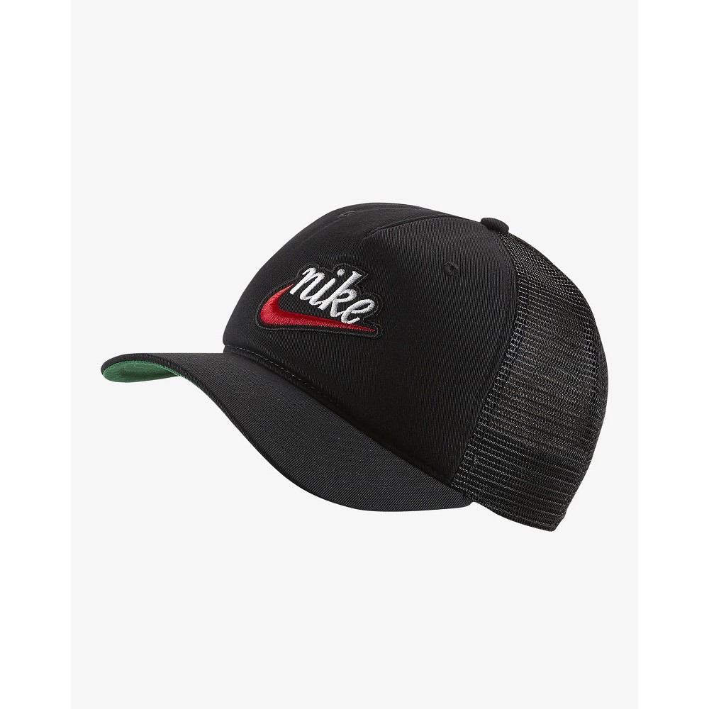 nike trucker cap black