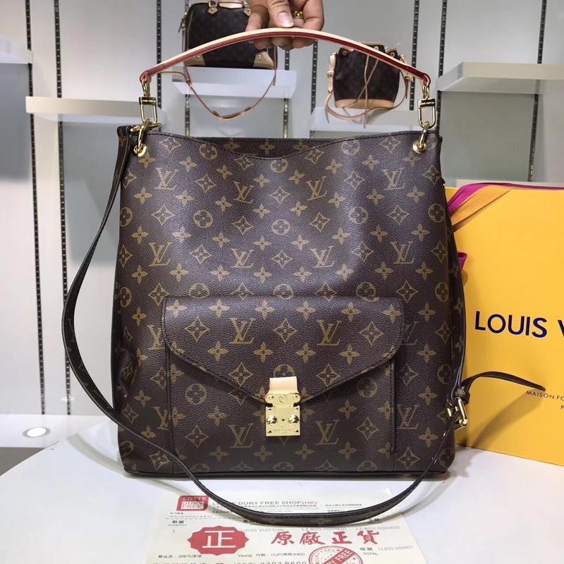 Louis Vuitton Louis Vuitton new shoulder bag LV bag New checkerboard leather embossed exquisite ...