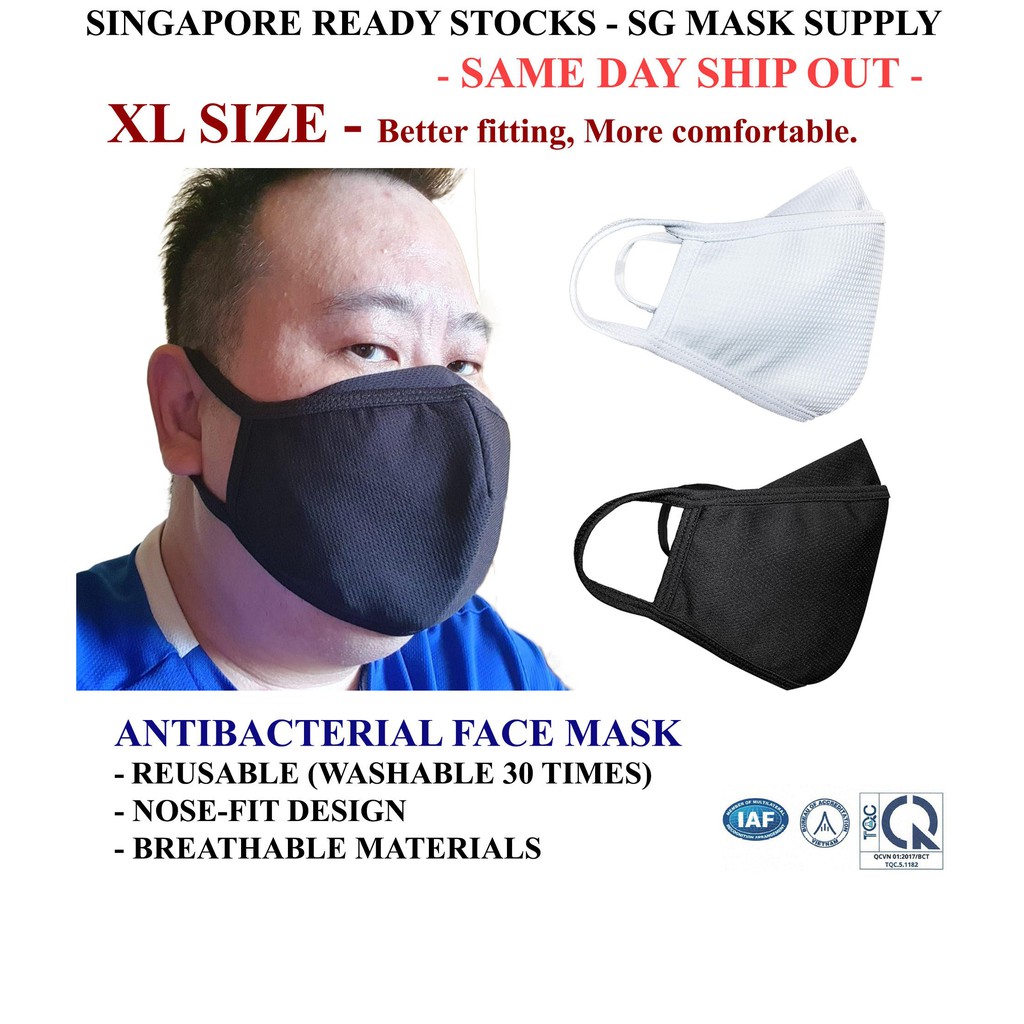 PROTECH FACE MASK [ XL SIZE SG READY STOCK ] 3 layers Certified