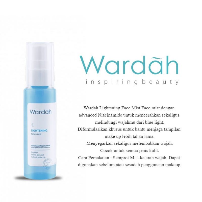 Wardah Lightening Face Mist Shopee Singapore