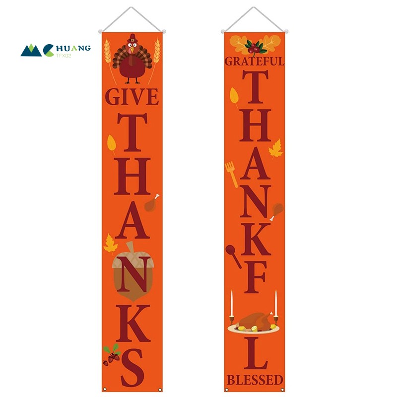 Autumn Decoration Interior Happy Fall Harvest Banner Sign Autumn Thanksgiving Party Front Door Hanging Decoration Shopee Singapore