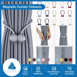 Magnetic Curtain Tiebacks Pearl Ball Design Tie Back Rope Holdback Magnet Holder/Useful Decor Tool