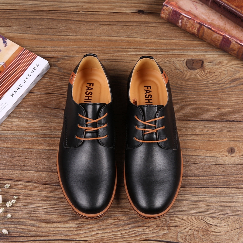 casual brown oxford shoes