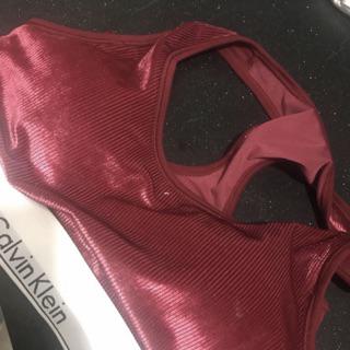 calvin klein red velvet set